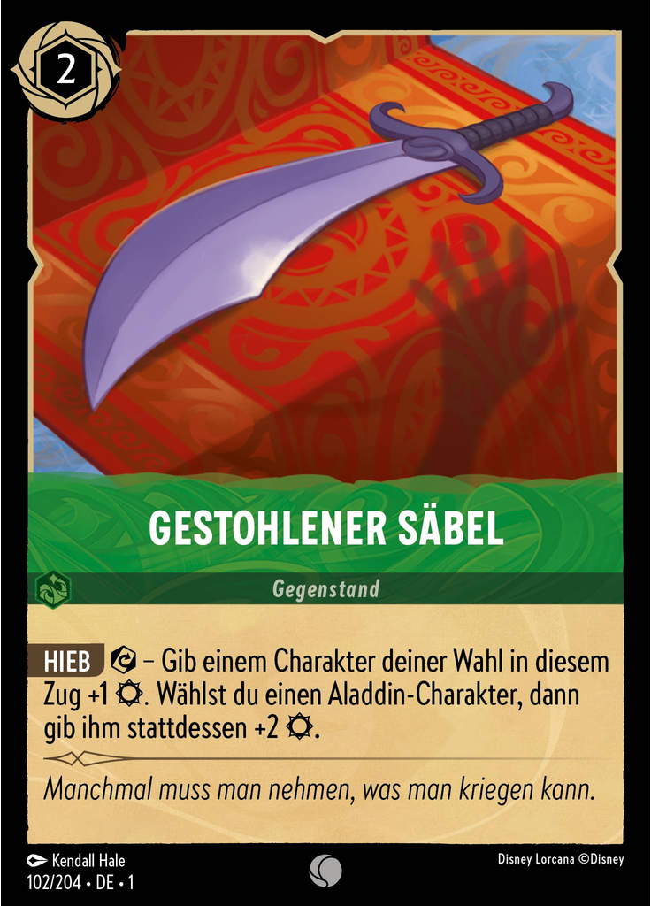 Gestohlener Säbel