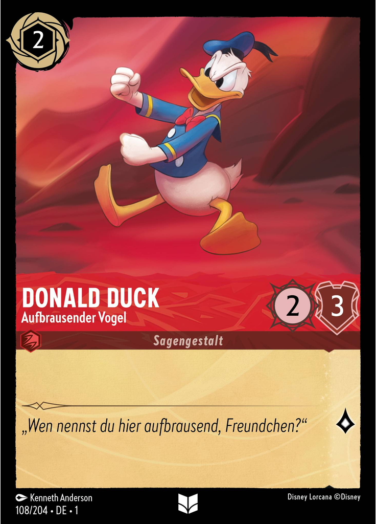 Donald Duck - Aufbrausender Vogel