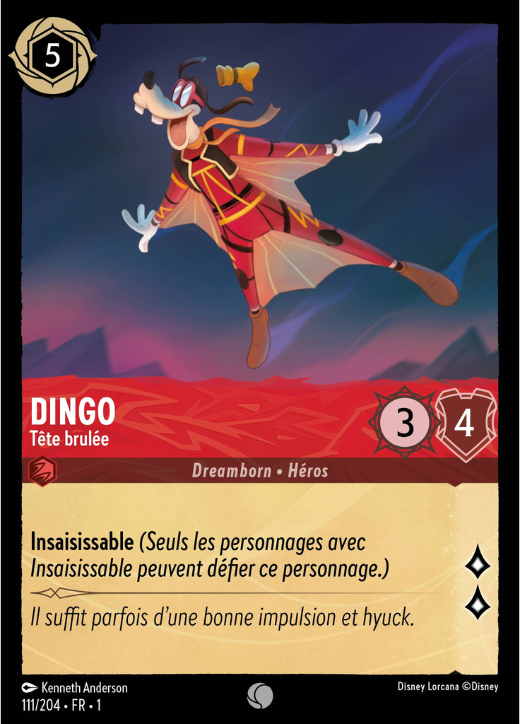 Dingo - Tête brulée