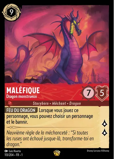 Maléfique - Dragon monstrueux