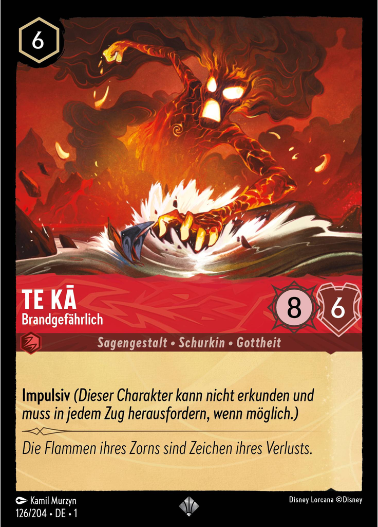 Te Kā - Brandgefährlich