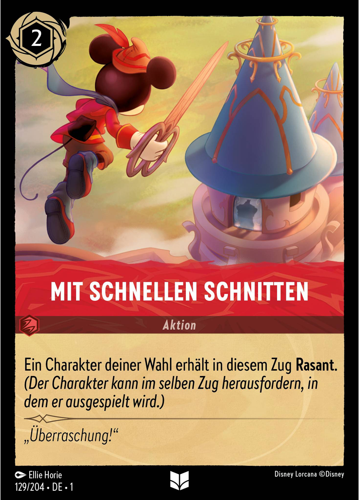 Mit schnellen Schnitten