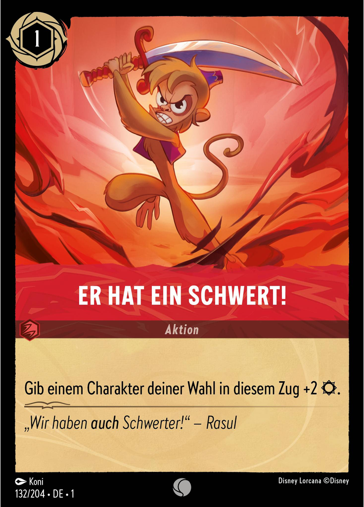 Er hat ein Schwert!