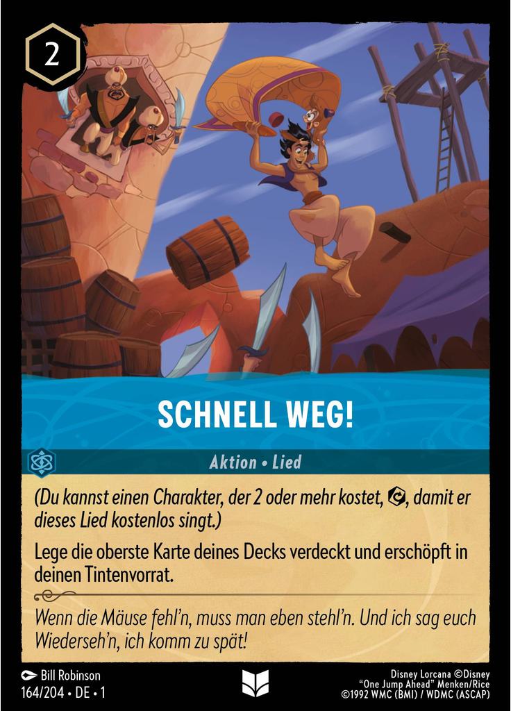 Schnell weg!
