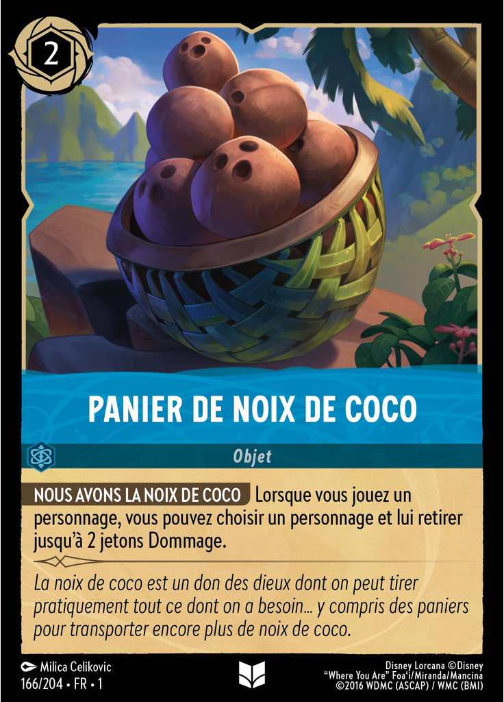 Panier de noix de coco