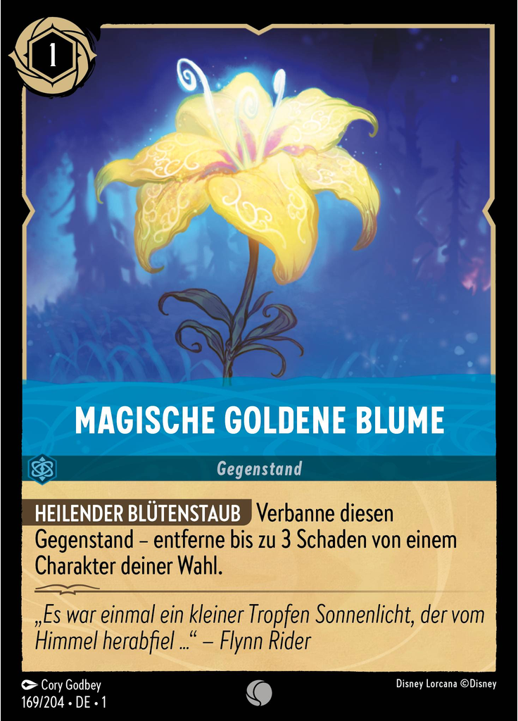 Magische Goldene Blume