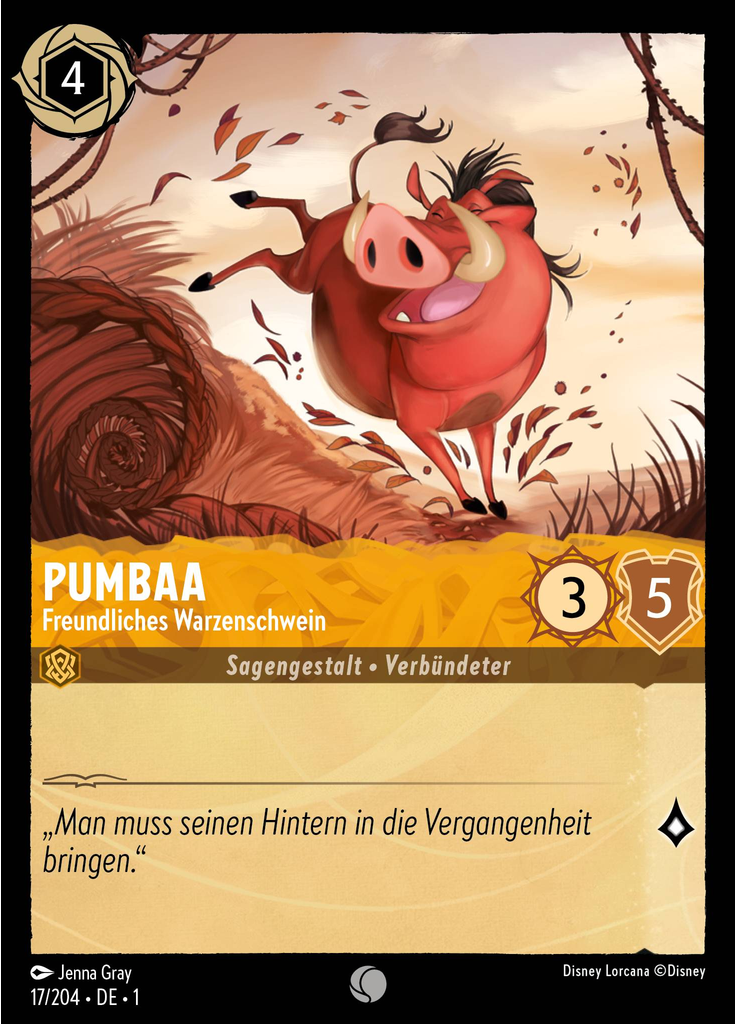 Pumbaa - Freundliches Warzenschwein