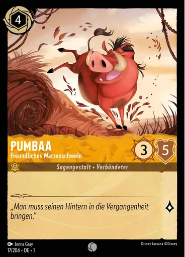 Pumbaa - Freundliches Warzenschwein
