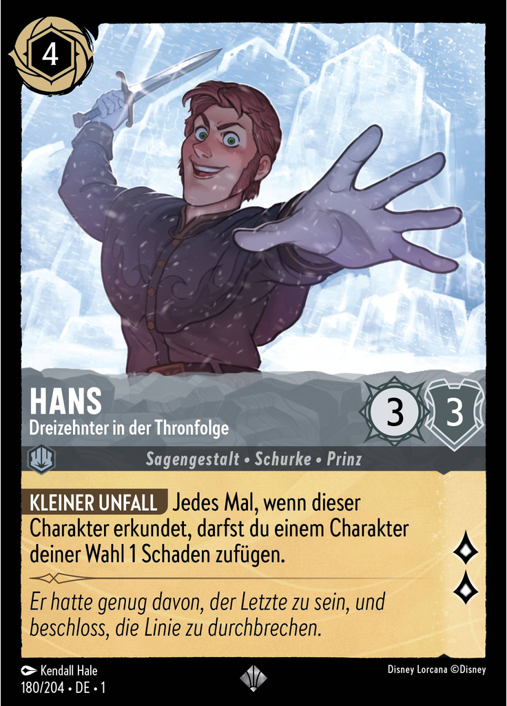 Hans - Dreizehnter in der Thronfolge