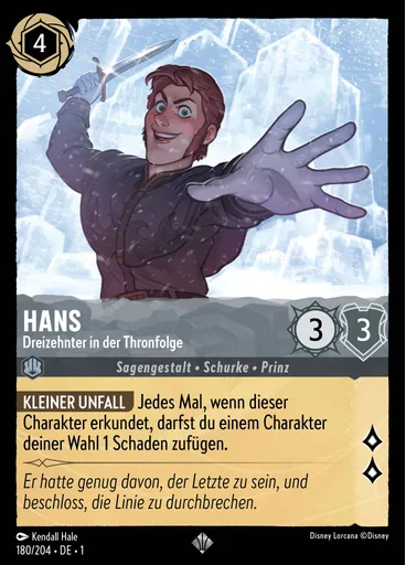 Hans - Dreizehnter in der Thronfolge