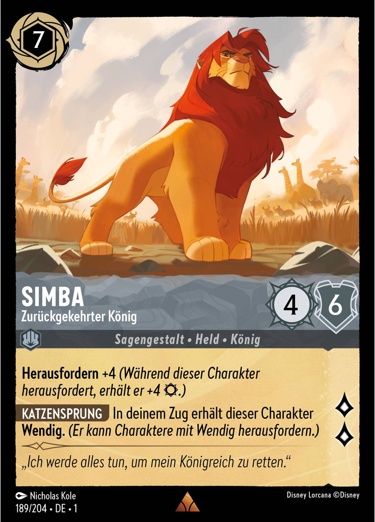 Simba - Zurückgekehrter König