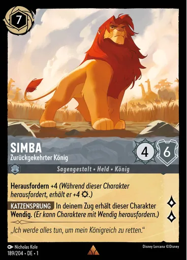 Simba - Zurückgekehrter König