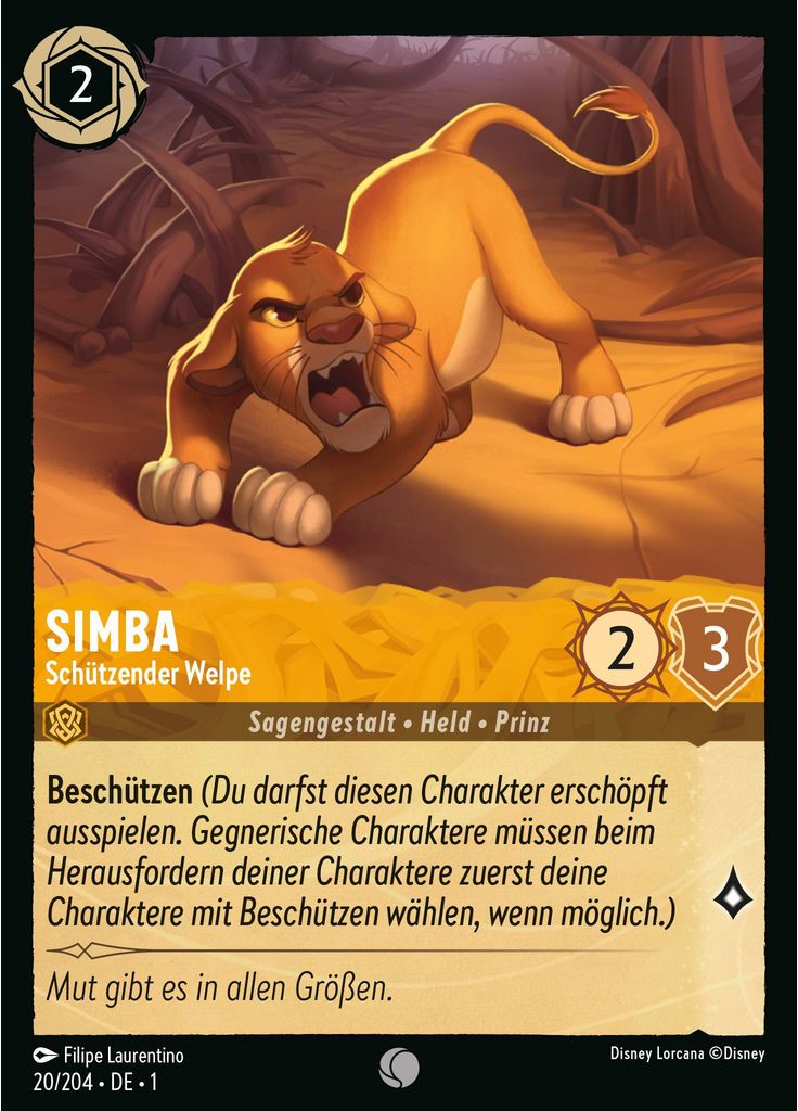 Simba - Schützender Welpe