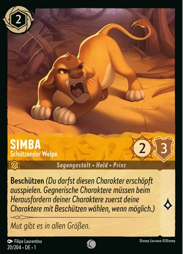 Simba - Schützender Welpe