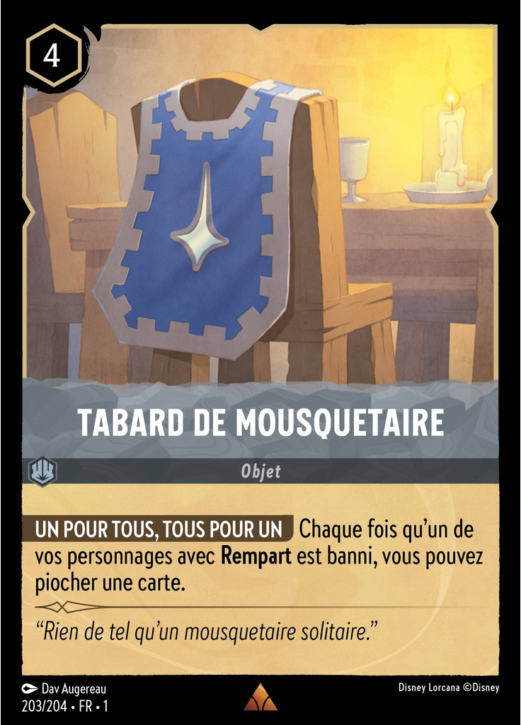 Tabard de mousquetaire