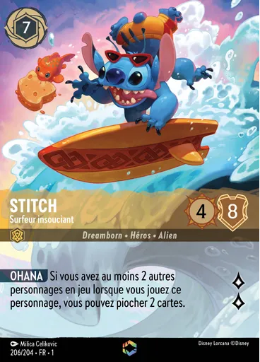 Stitch - Surfer insouciant