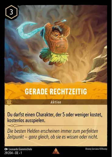 Gerade Rechtzeitig