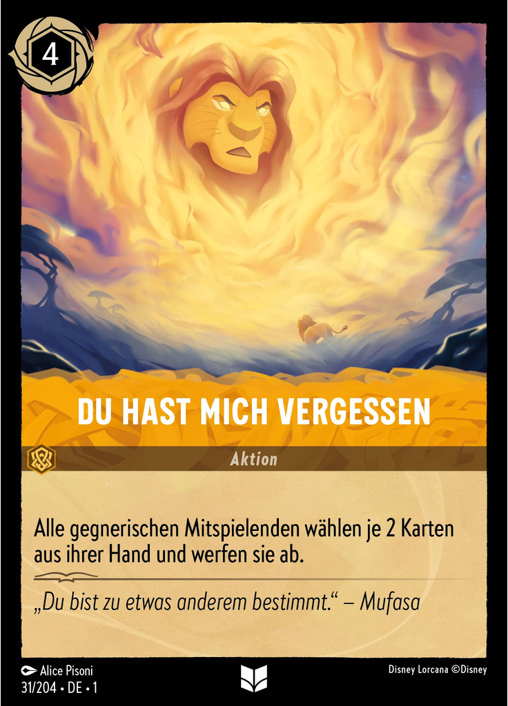 Du hast mich vergessen