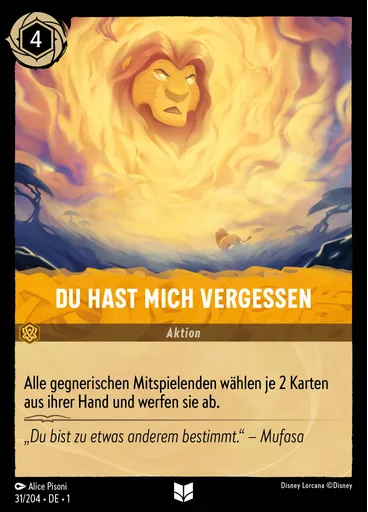 Du hast mich vergessen