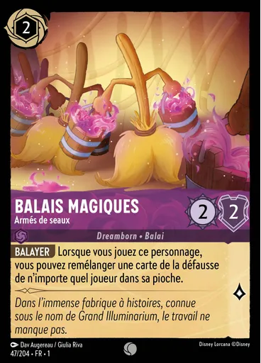 Balais magiques - Armés de seaux