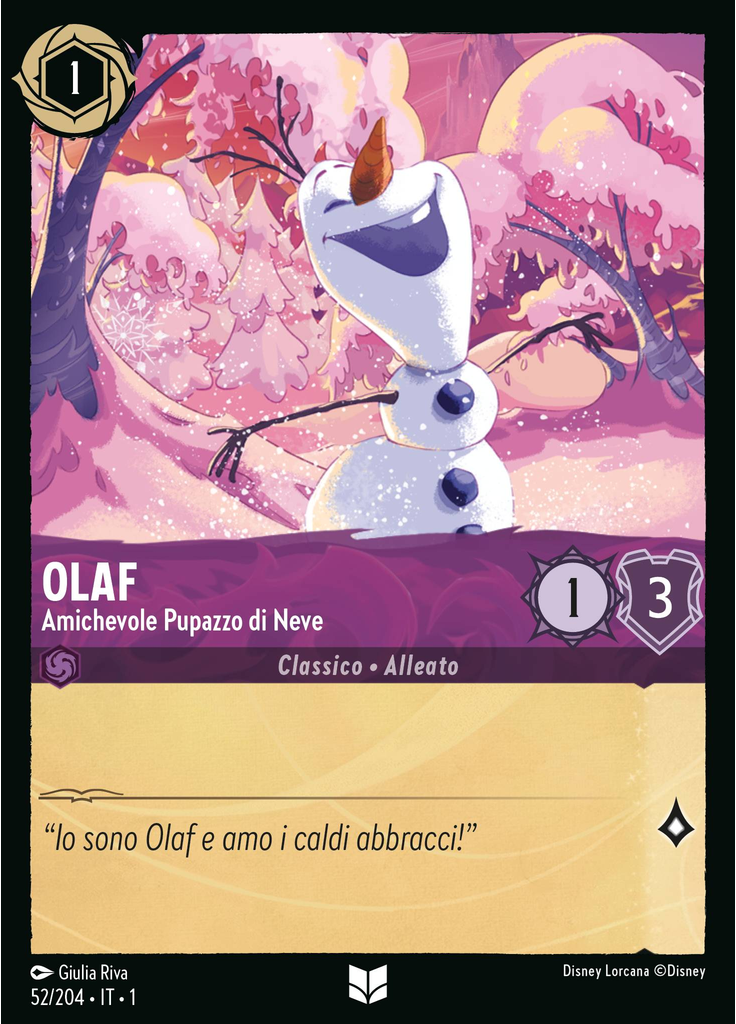 Olaf - Amichevole Pupazzo di Neve