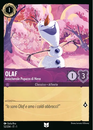Olaf - Amichevole Pupazzo di Neve