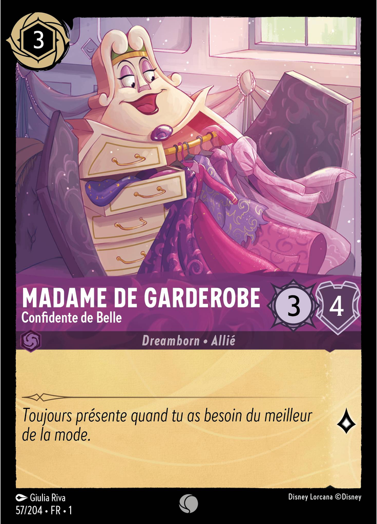 Madame de Garderobe - Confidente de Belle