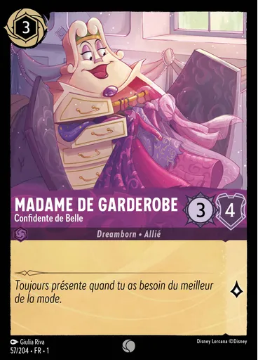 Madame de Garderobe - Confidente de Belle