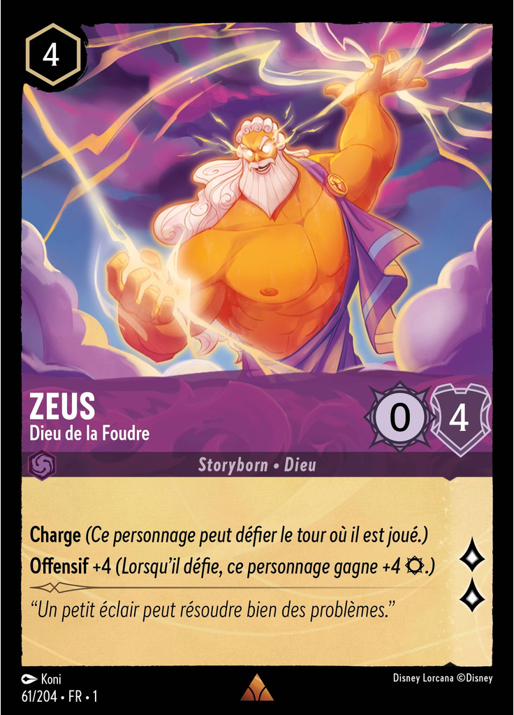 Zeus - Dieu de la Foudre