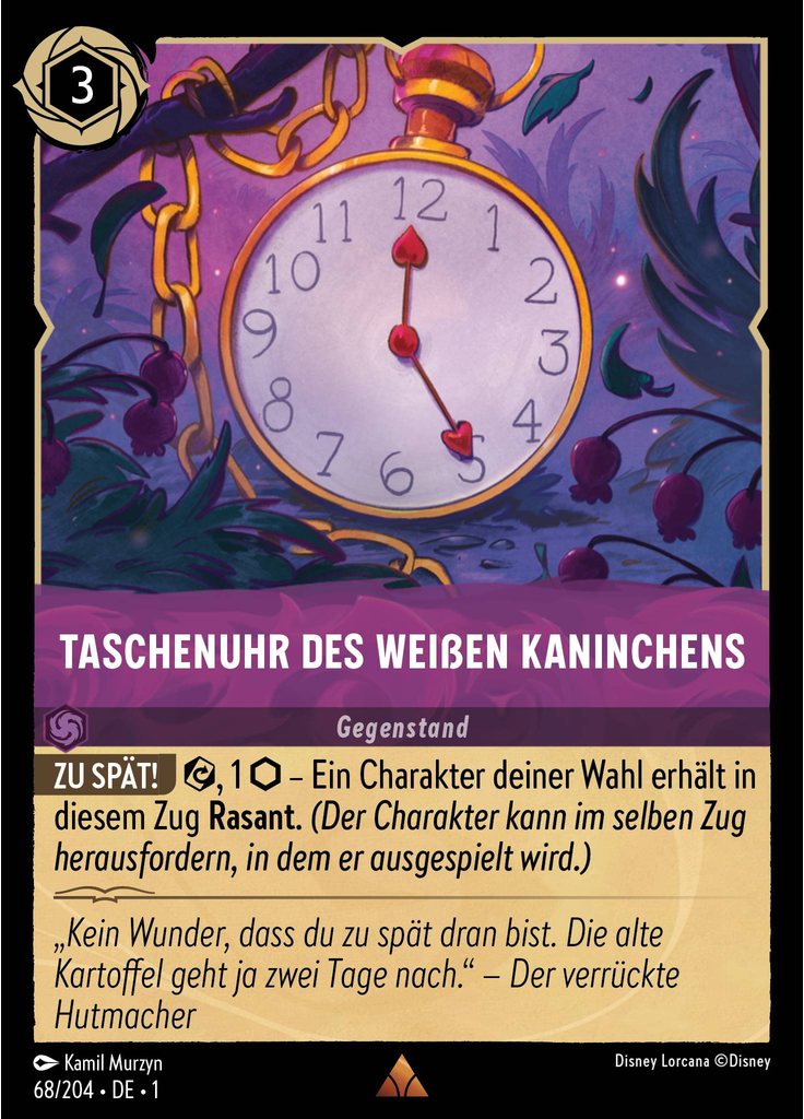 Taschenuhr des weißen Kaninchens