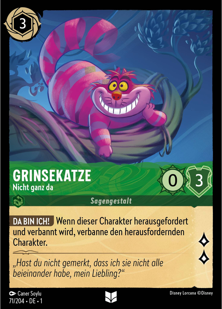 Grinsekatze - Nicht ganz da