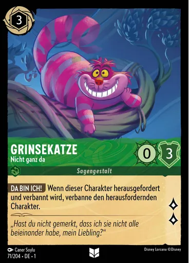 Grinsekatze - Nicht ganz da