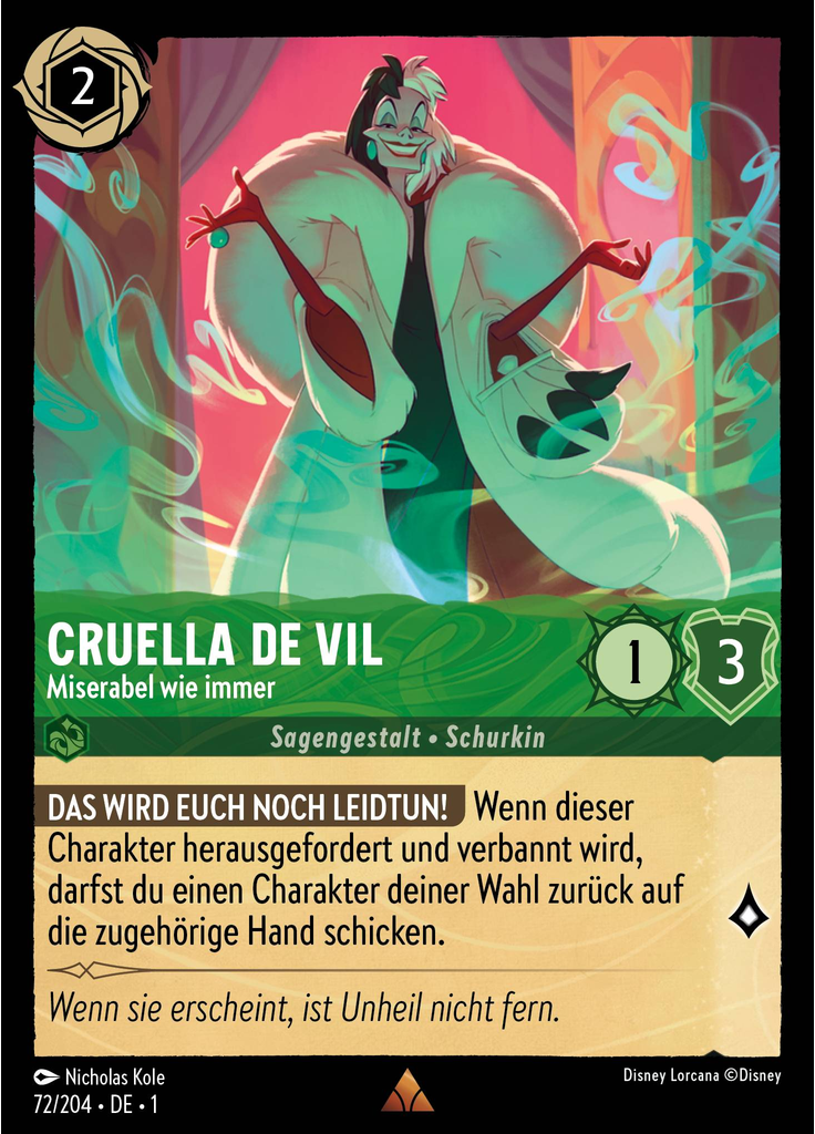 Cruella De Vil - Miserabel wie immer