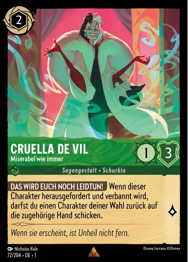 Cruella De Vil - Miserabel wie immer