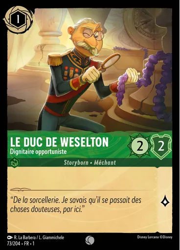 Le Duc de Weselton - Dignitaire opportuniste