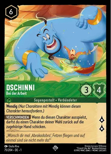 Dschinni - Bei der Arbeit