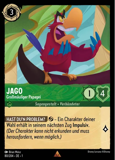 Jago - Großmäuliger Papagei