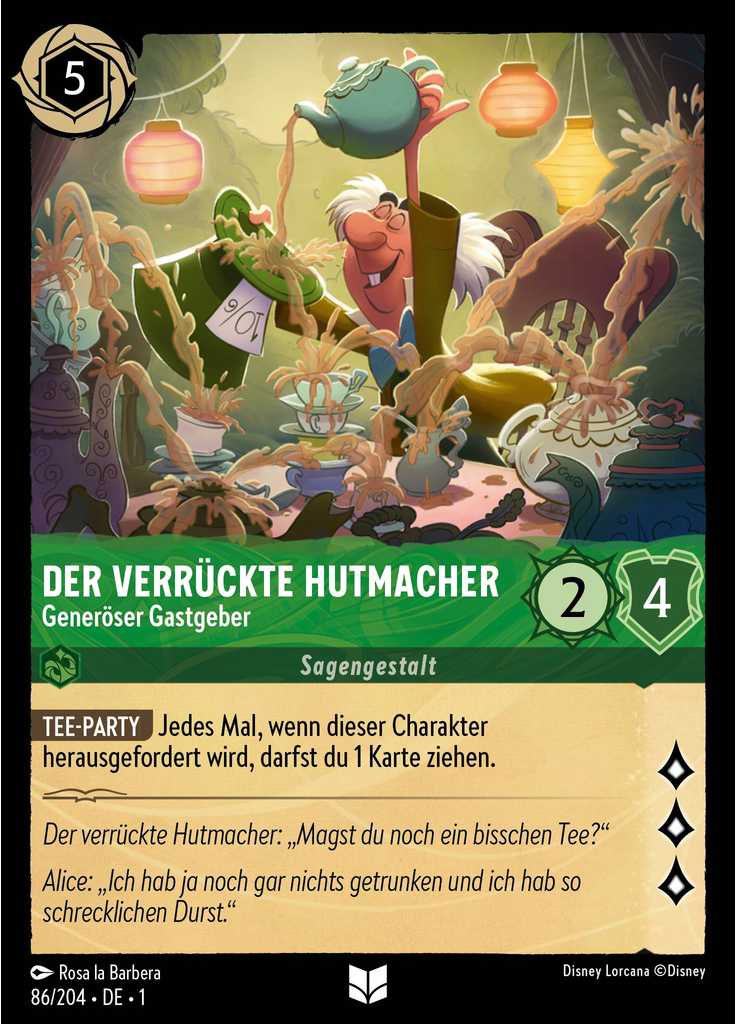 Der verrückte Hutmacher - Generöser Gastgeber