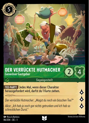 Der verrückte Hutmacher - Generöser Gastgeber