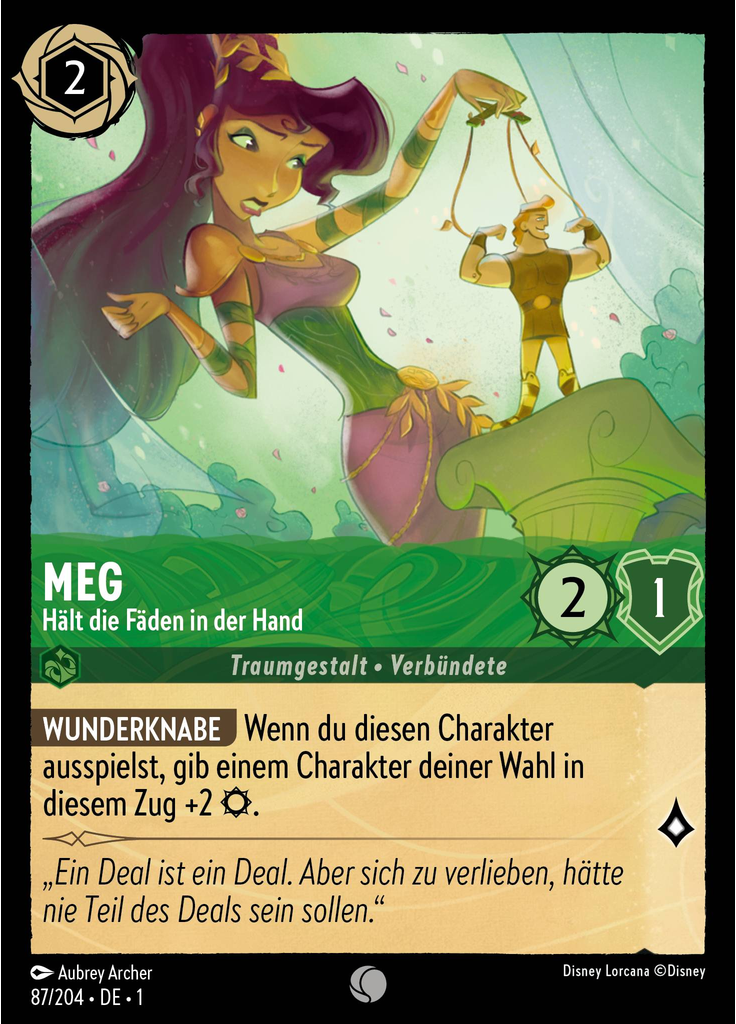 Meg - Hält die Fäden in der Hand