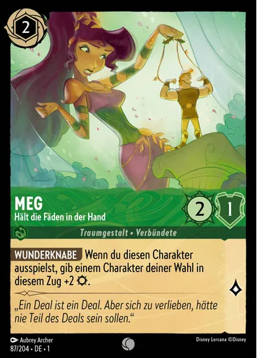 Meg - Hält die Fäden in der Hand