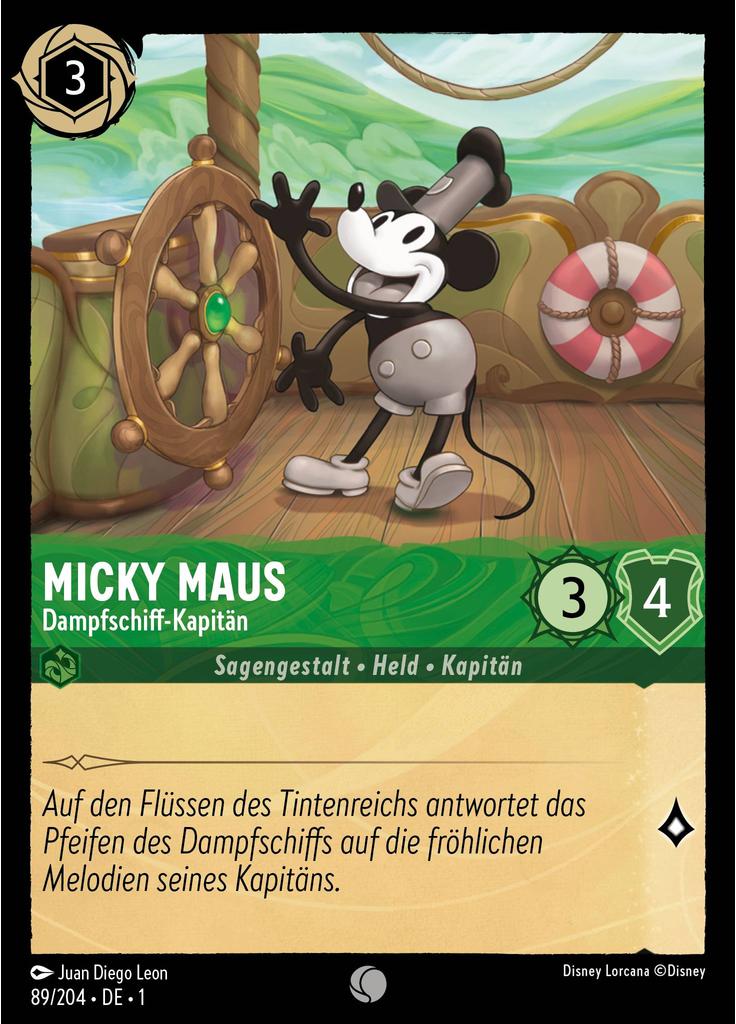 Micky Maus - Dampfschiff-Kapitän