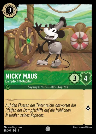 Micky Maus - Dampfschiff-Kapitän