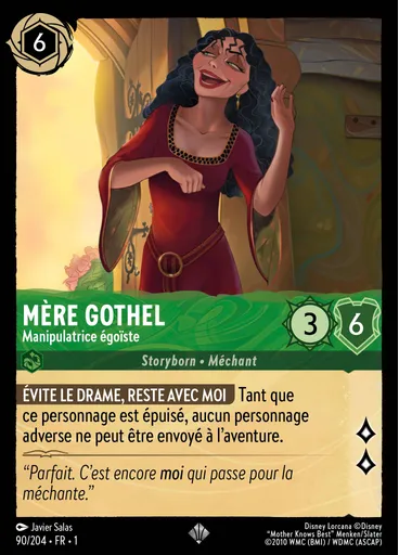 Mère Gothel - Manipulatrice égoïste