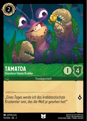Tamatoa - Glanzlose kleine Krabbe