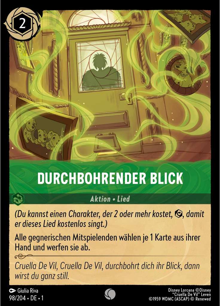Durchbohrender Blick