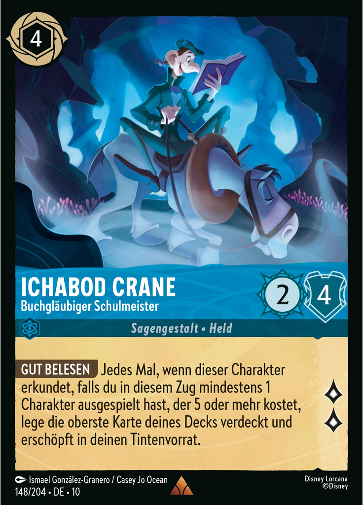 Ichabod Crane - Bookish Schoolmaster (Foil)