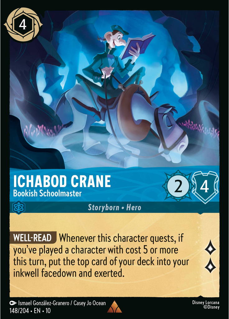 Ichabod Crane - Bookish Schoolmaster