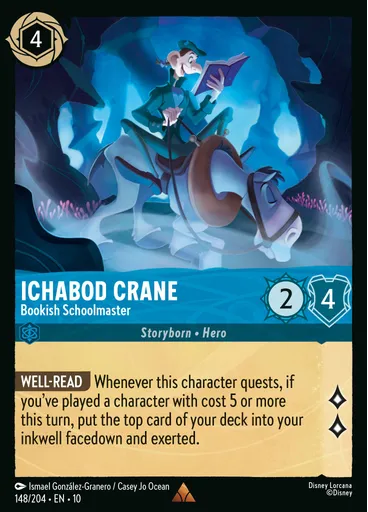 Ichabod Crane - Bookish Schoolmaster