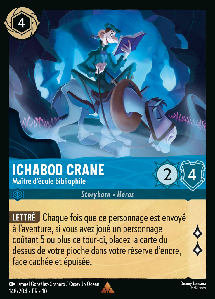 Ichabod Crane - Bookish Schoolmaster